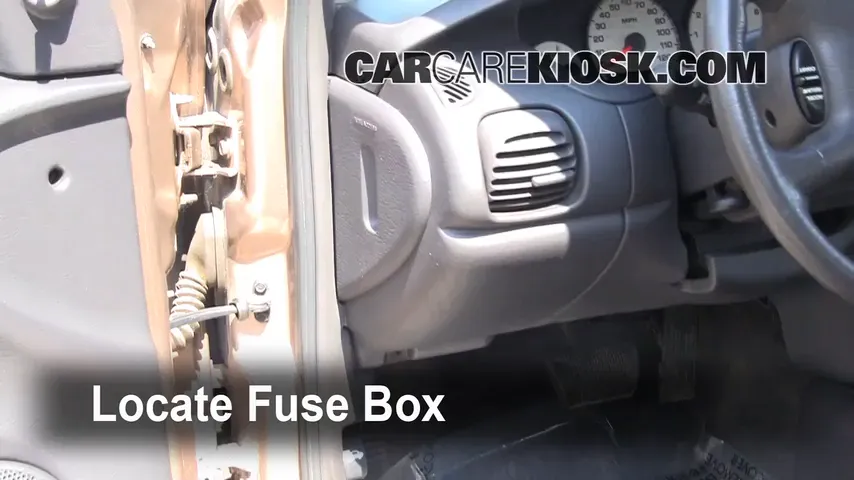 2001 Dodge Neon 2.0L 4 Cyl. Fuse (Interior) Check
